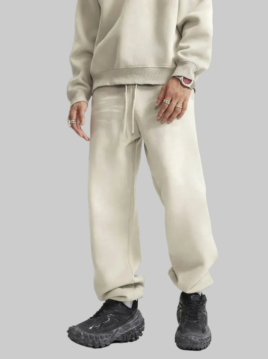 Joggers oversize lavati effetto scolorito dal sole in tessuto pesante