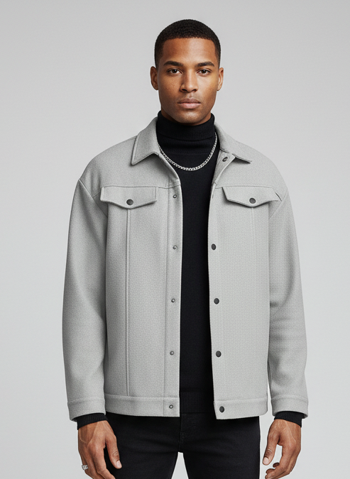 Men's Long Sleeve Loose Casual Overcoat