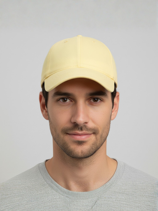 Casquette en sergé de coton citron doux