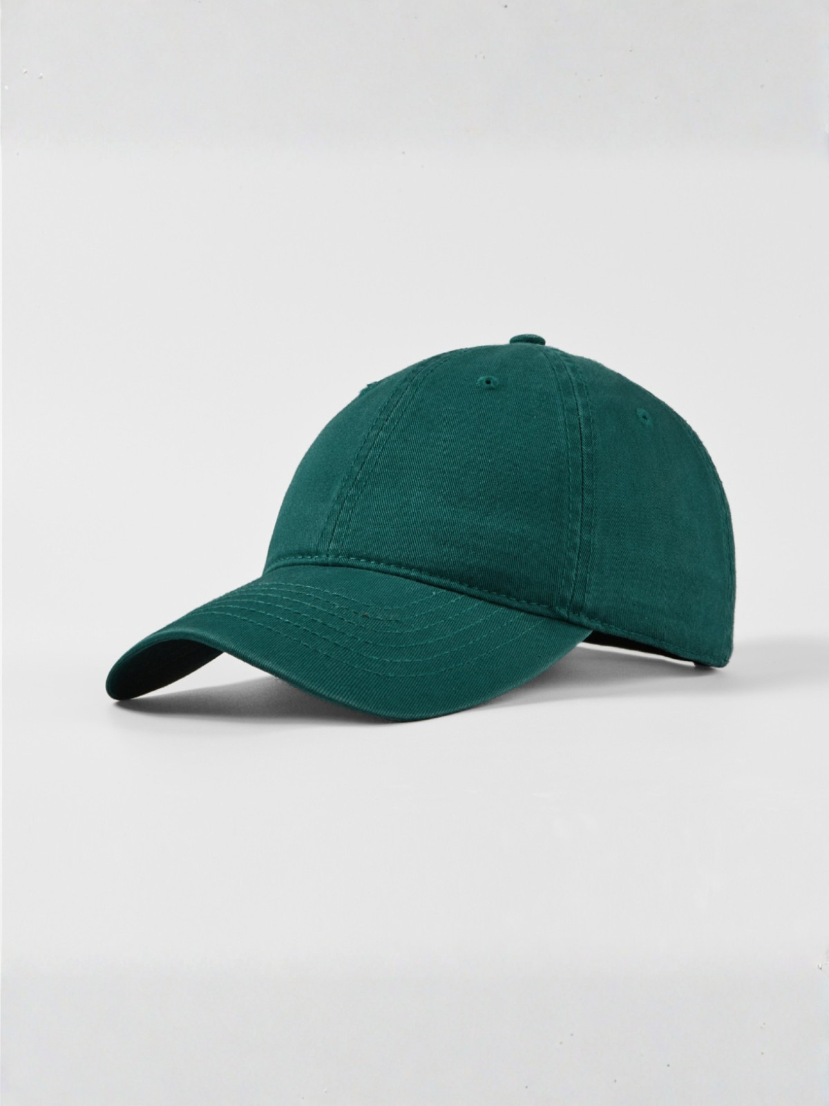 Casquette en sergé de coton vert forêt