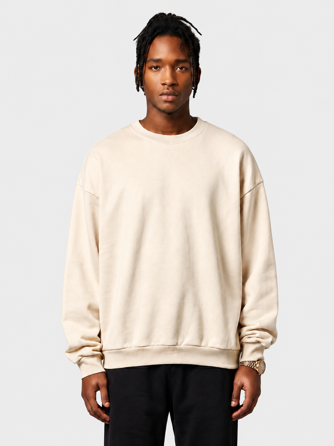 Felpa girocollo oversize Essentials in tessuto pesante