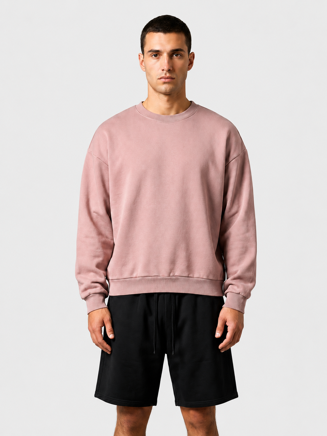 Felpa oversize Club Collegiate girocollo