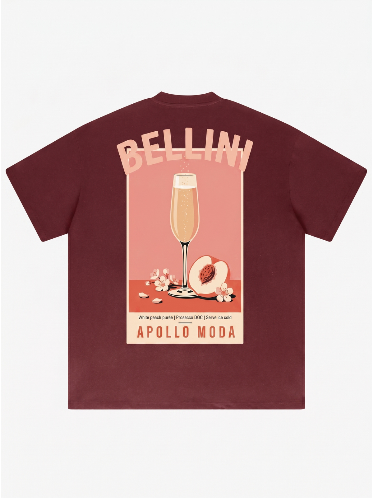 T-shirt grafica oversize Bellini pesante